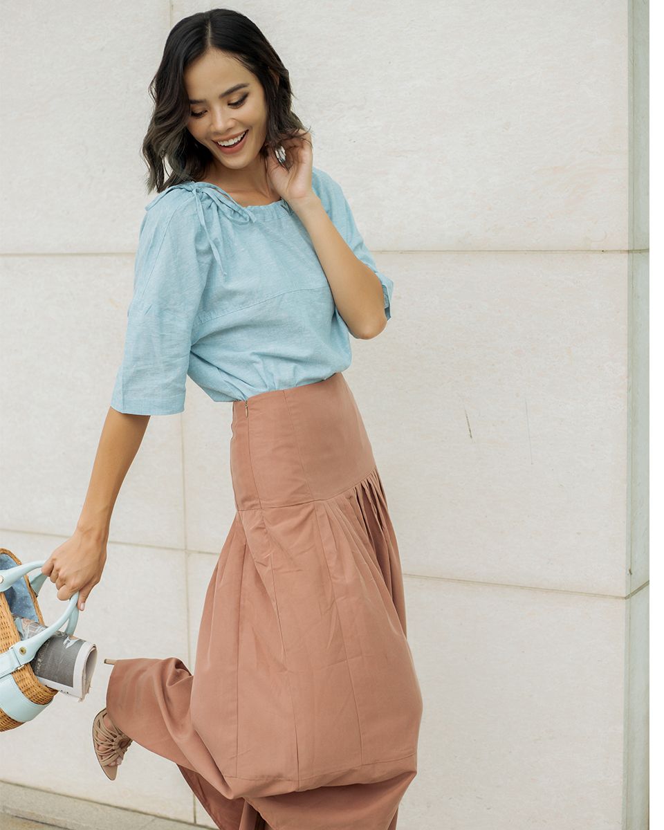 Chân Váy Linen Cam Pride