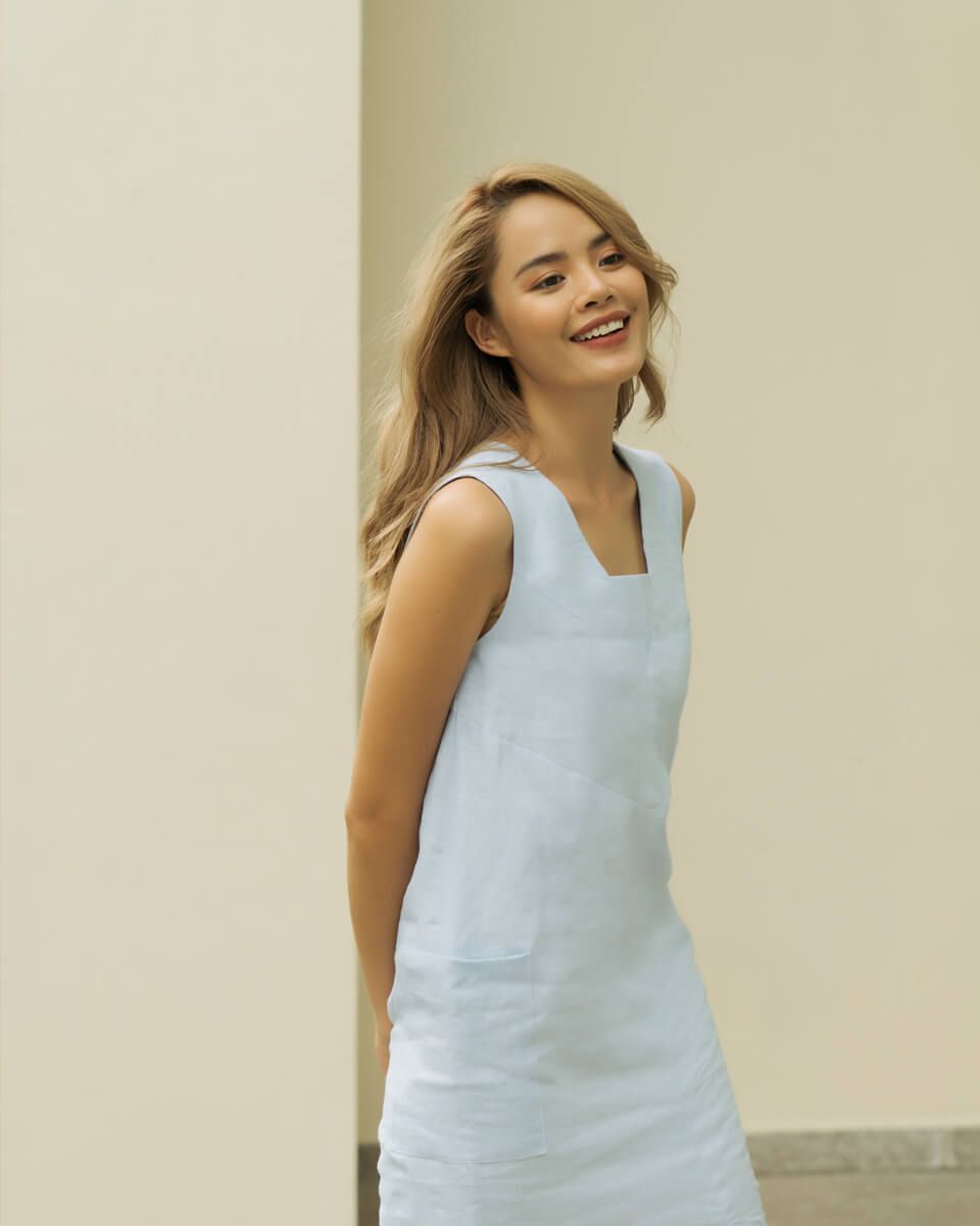 Đầm Linen Xanh