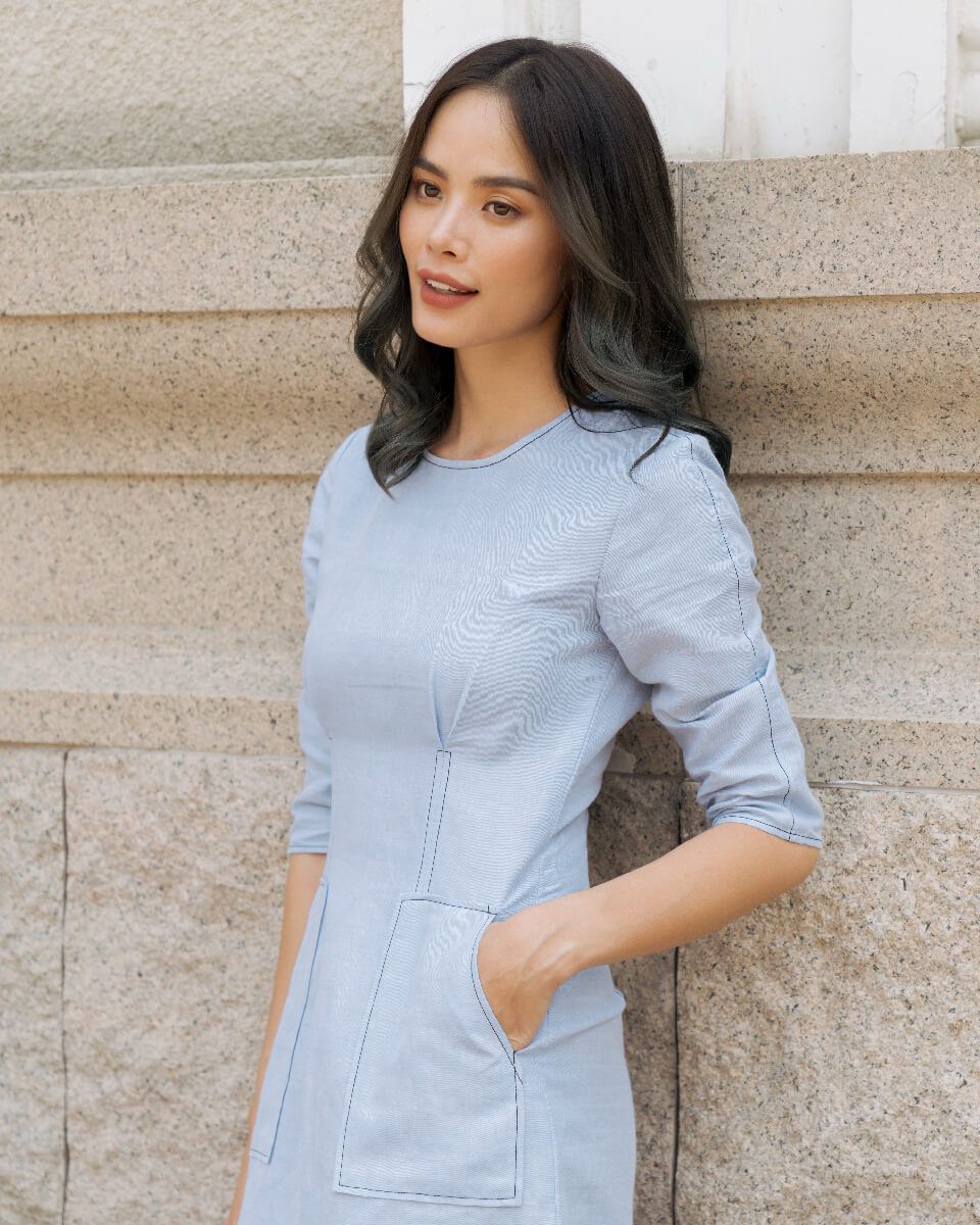 Đầm Linen Xanh