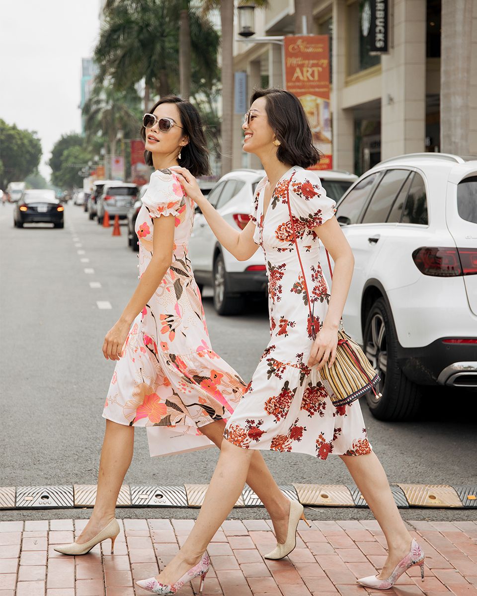 Đầm Lụa Trắng Đỏ Pride