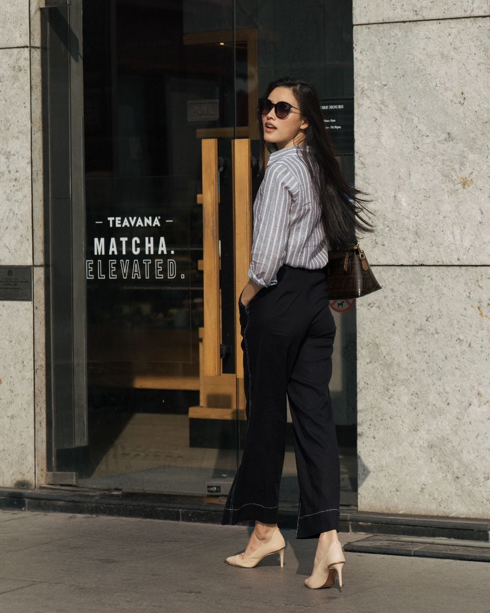 Quần Dài Linen Đen