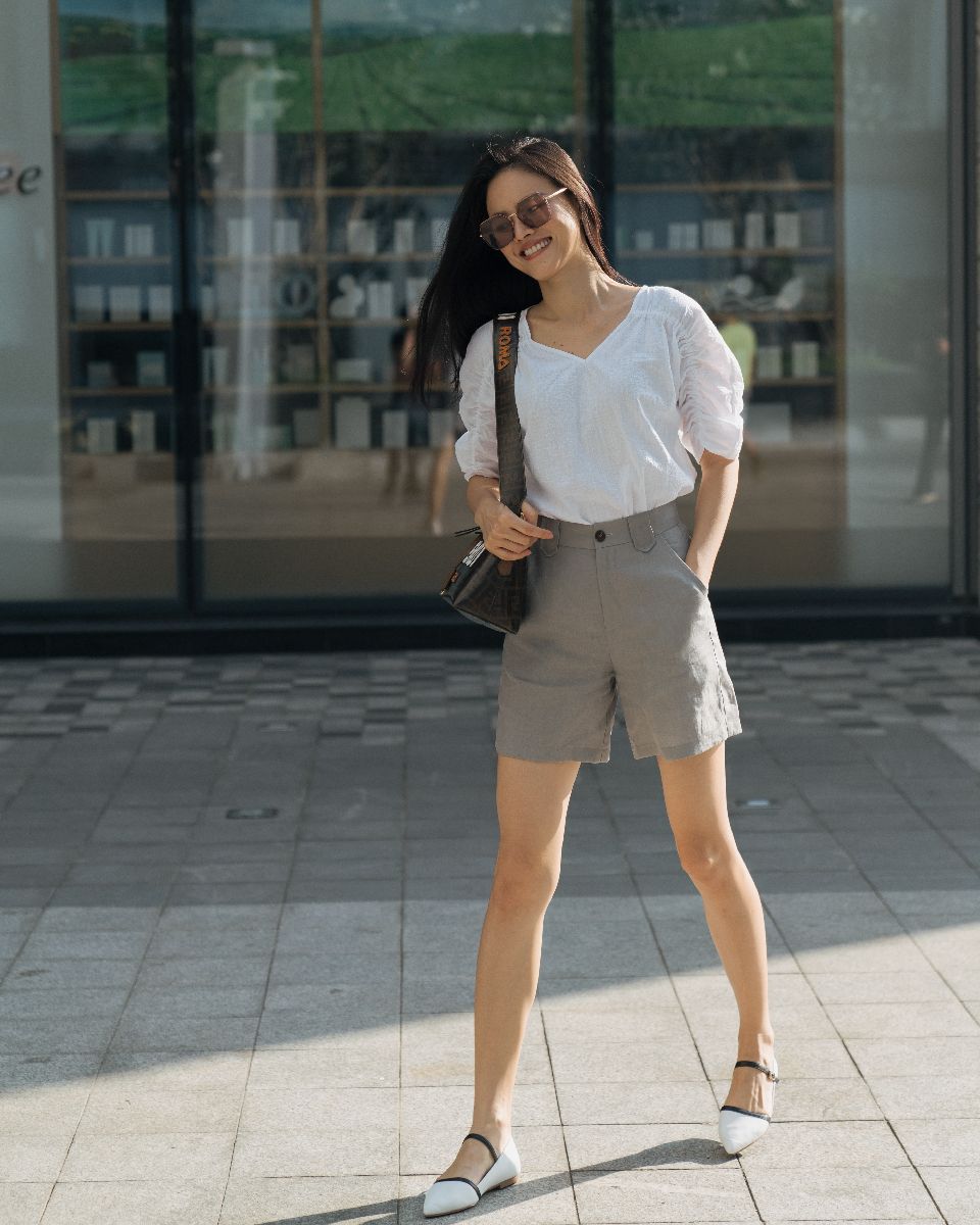 Quần Linen Xám Chu Du Phố