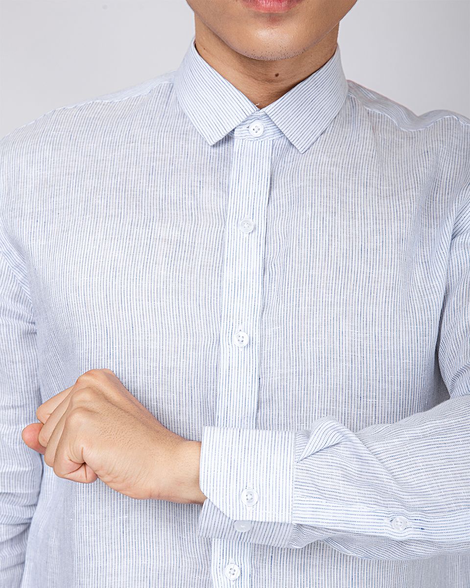 Áo Sơ Mi Nam Linen Sọc