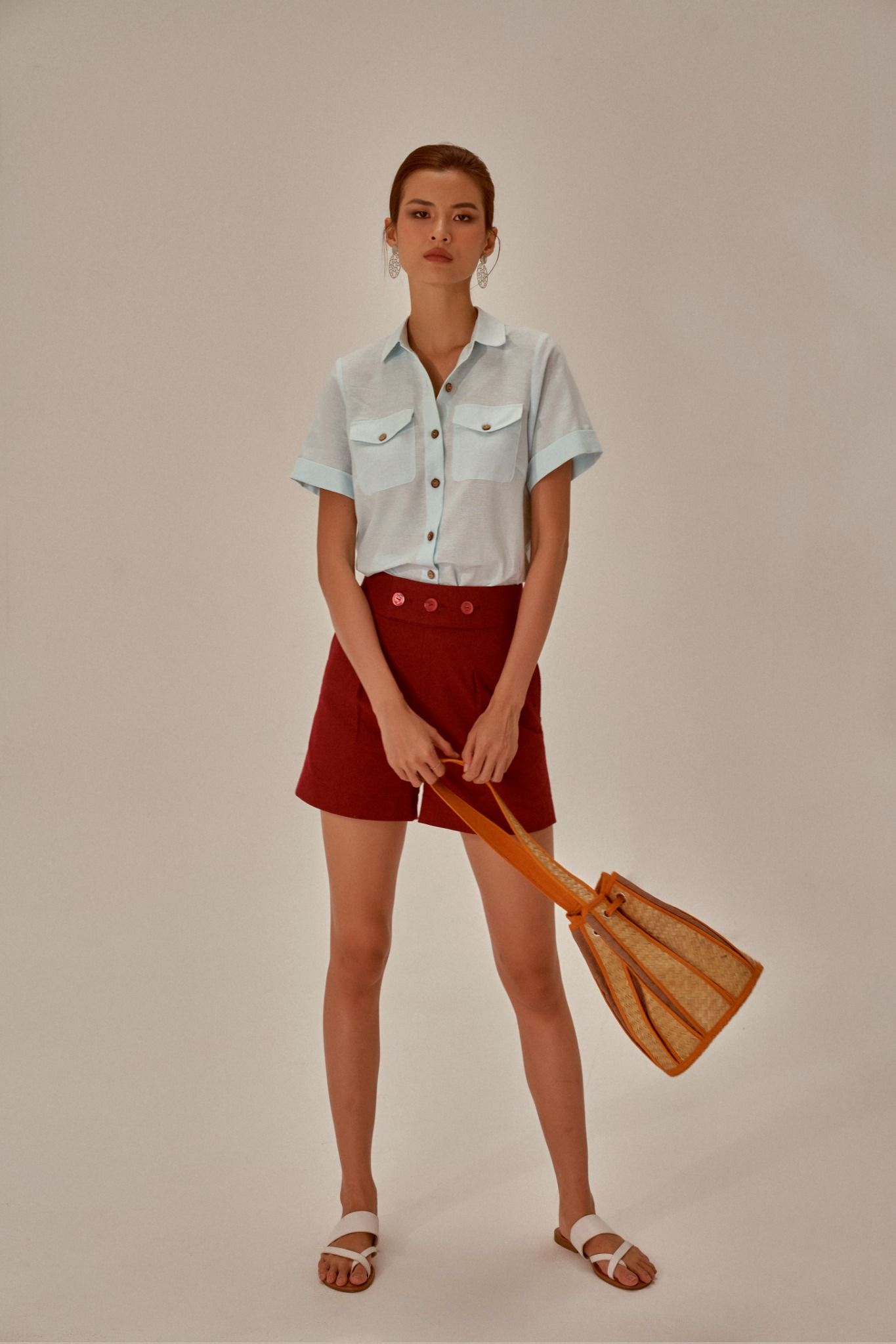Áo Linen Xanh  Becoming Unveil