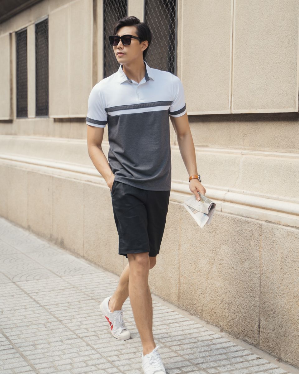 Quần Short Nam Linen Đen New Breeze