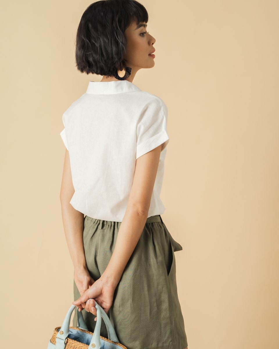 Quần Linen Xanh Becoming Discover