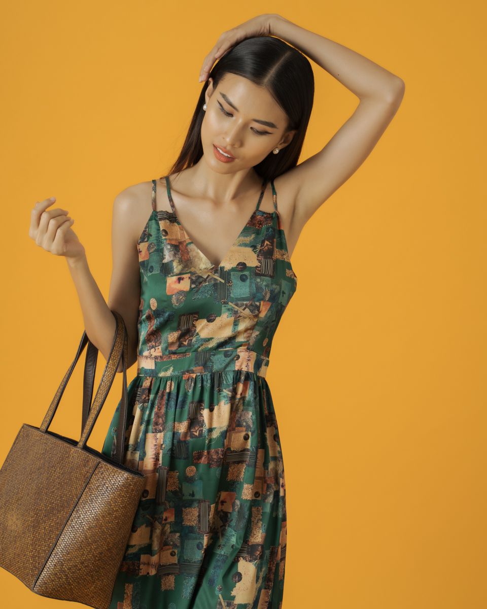 Đầm Lụa Xanh Fly Sky
