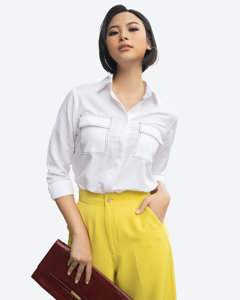 Quần Lụa Vàng Smart Casual