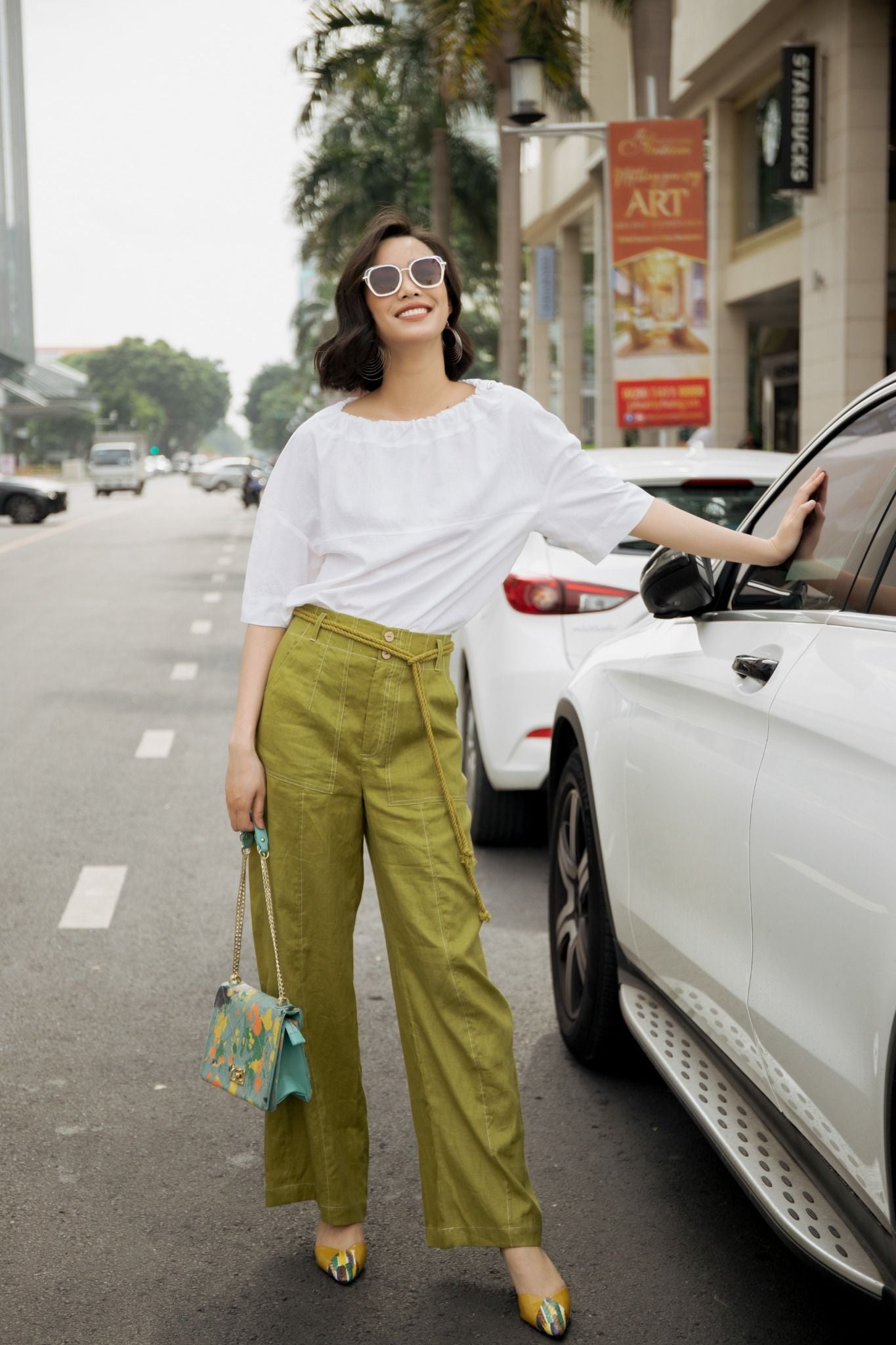 Áo Linen Trắng Harmory