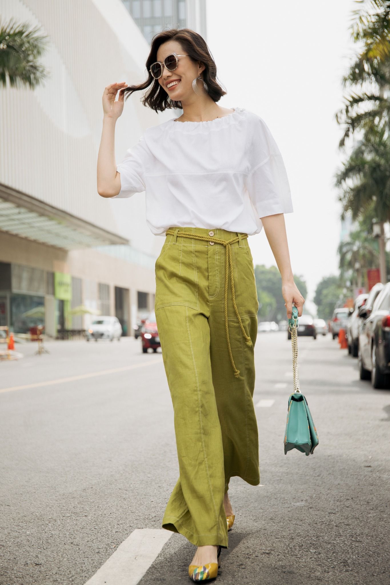 Áo Linen Trắng Harmory