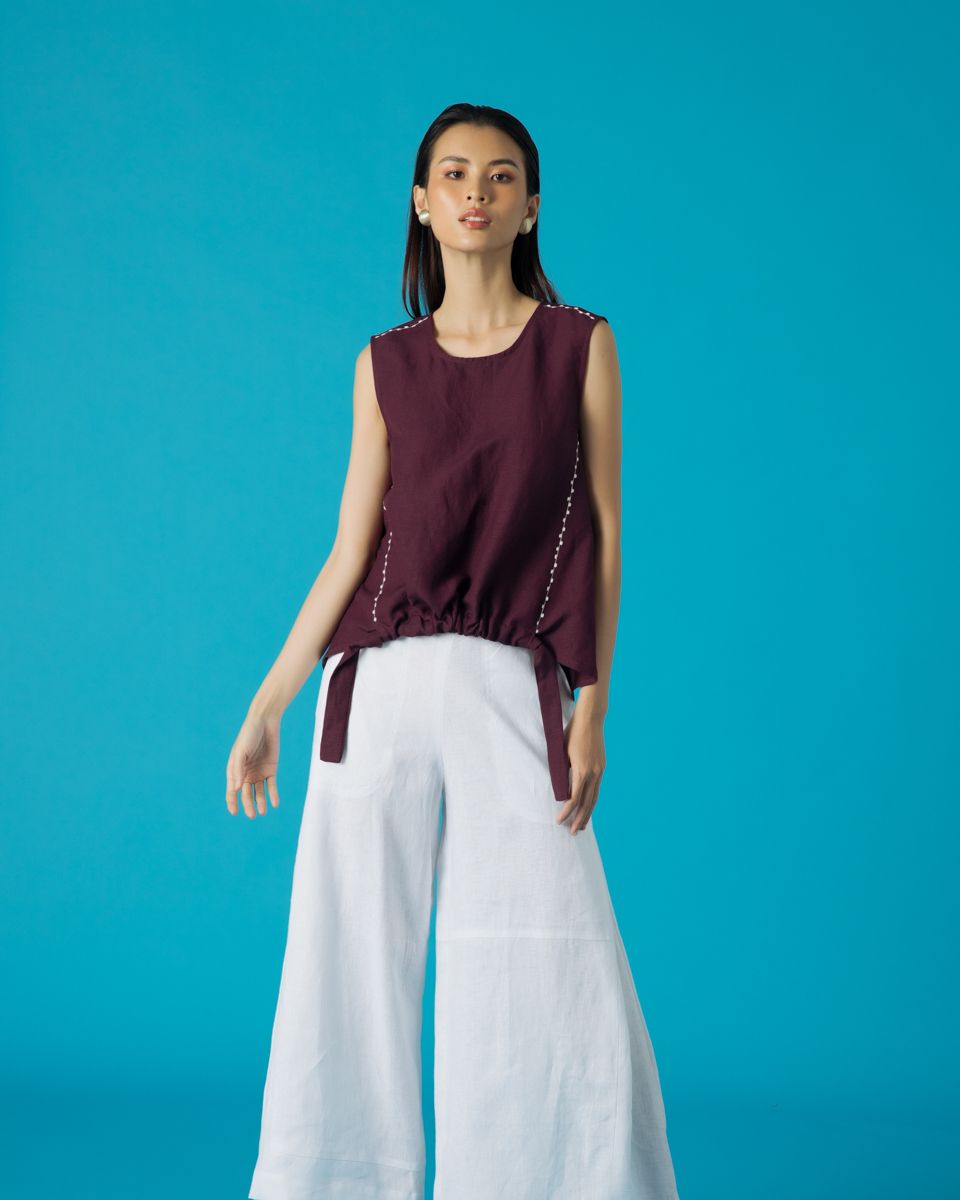 Áo Linen Tím Becoming Discover