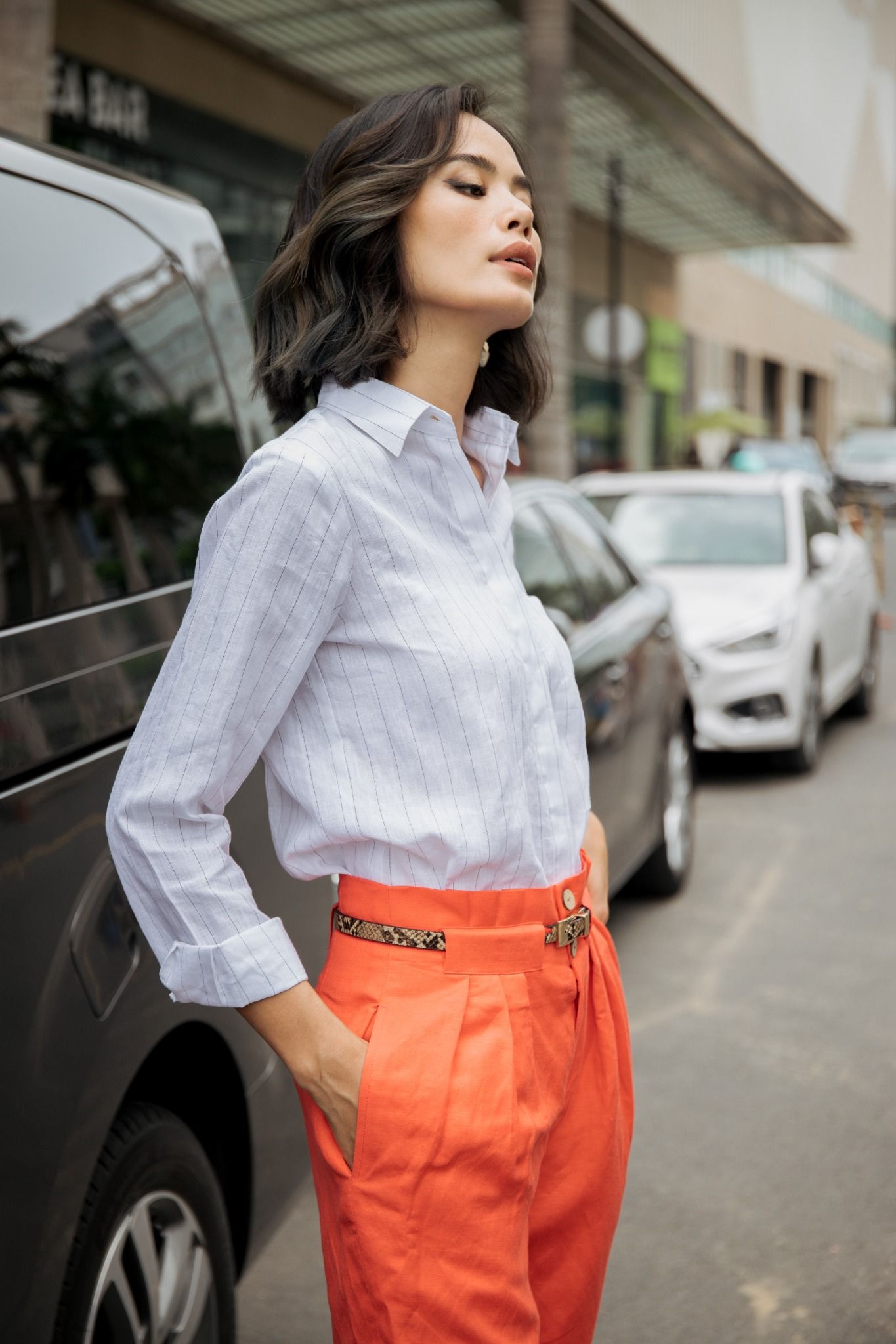 Quần Linen Cam Harmony