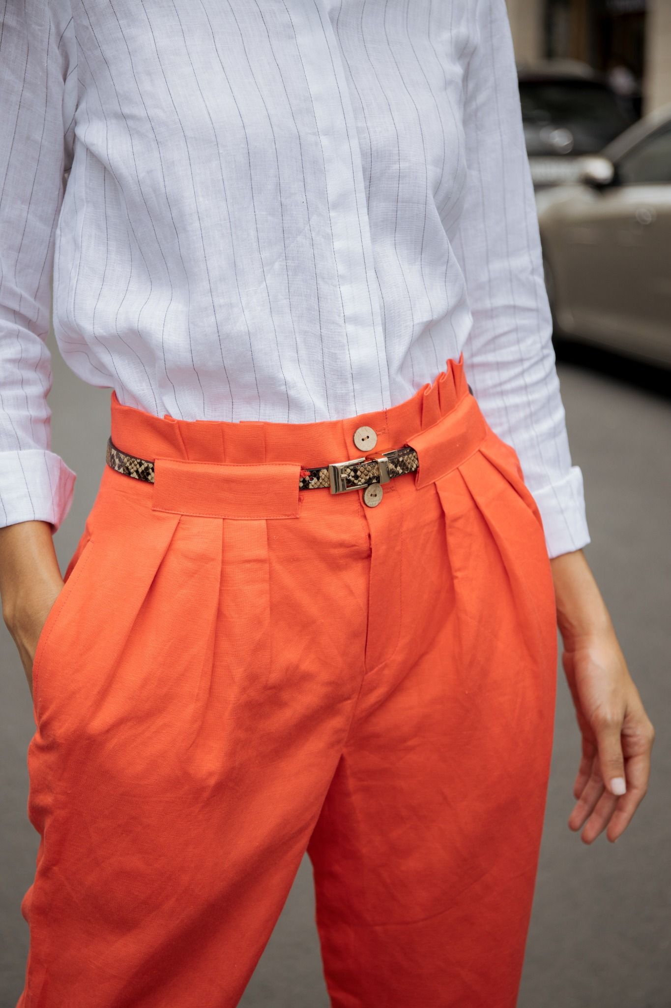 Quần Linen Cam Harmony