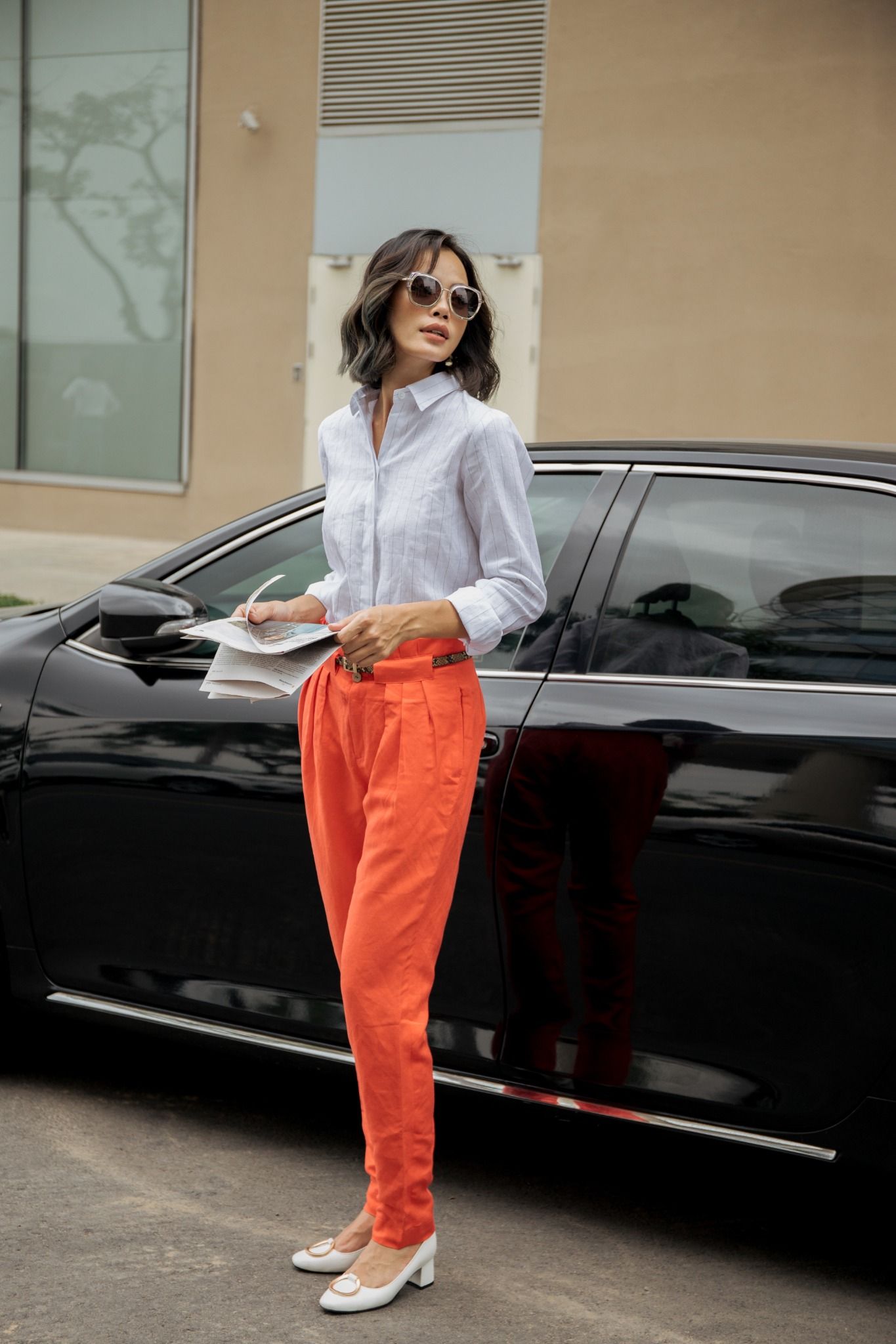 Quần Linen Cam Harmony