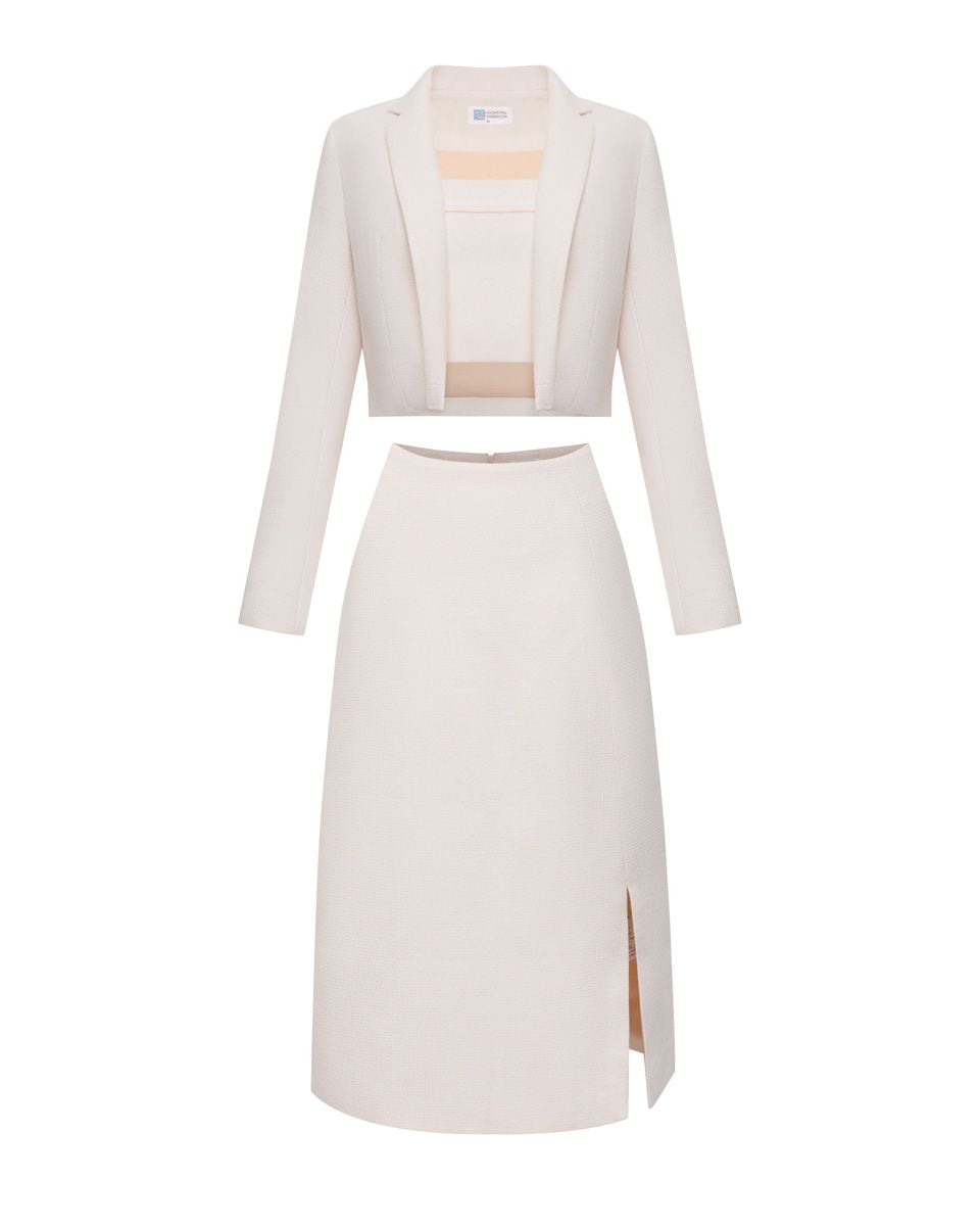 Áo Khoác Nữ Bố Nhung Hồng Nhạt