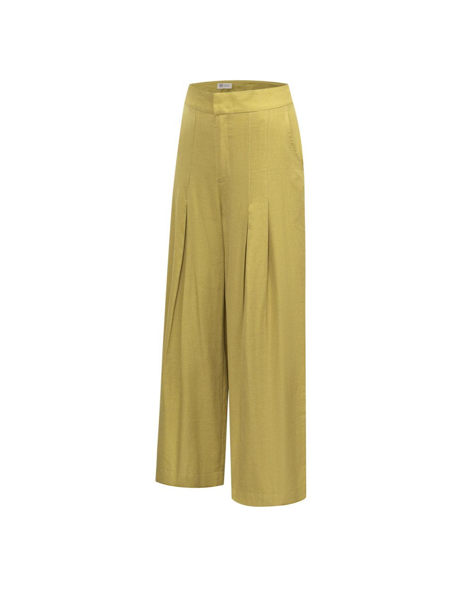 Quần Dài Nữ Linen Dưa Cải