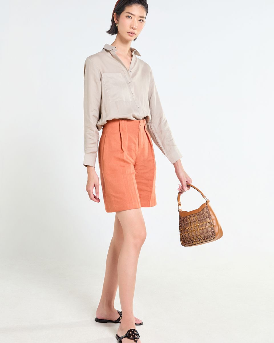 Quần Linen Cam Tender Drit