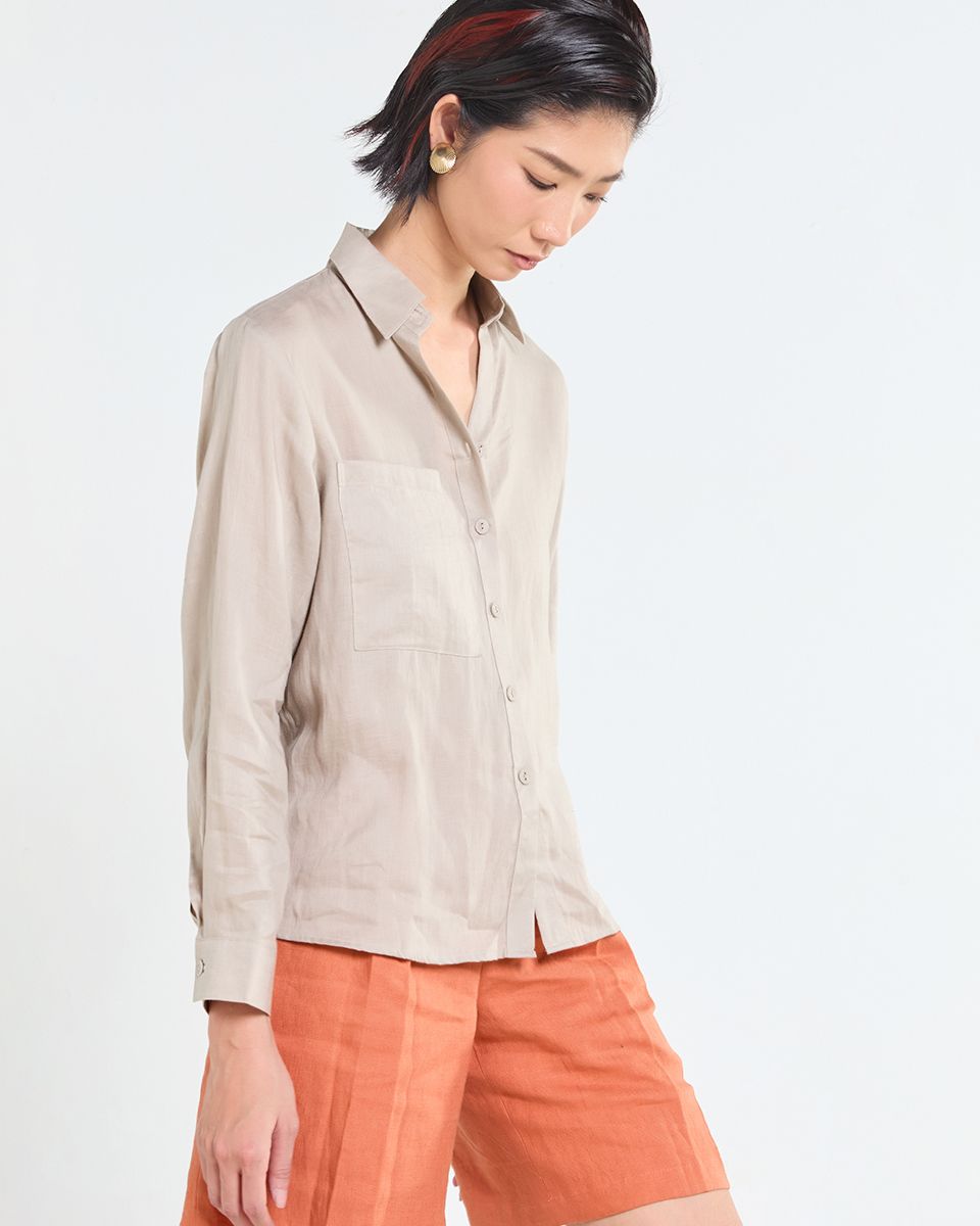 Quần Linen Cam Tender Drit