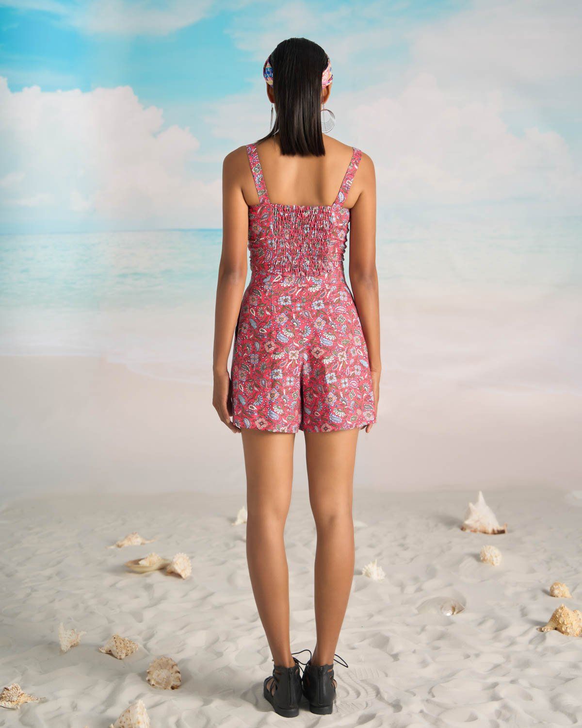 Áo Kiểu Linen Đỏ Bright And Shine