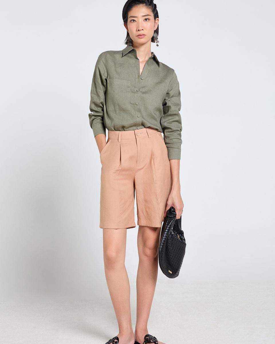 Quần Short Linen Nữ BN Tender Drit