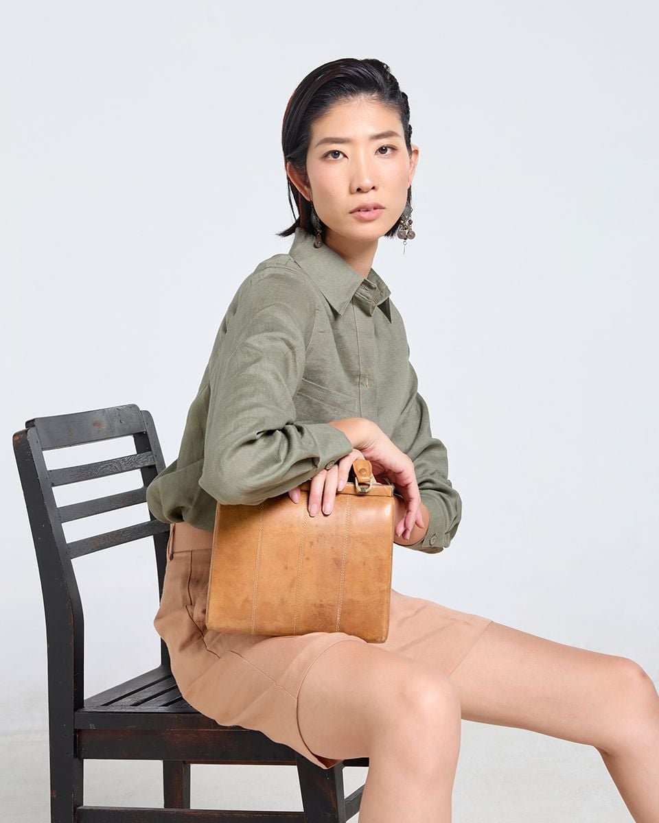 Quần Short Linen Nữ BN Tender Drit