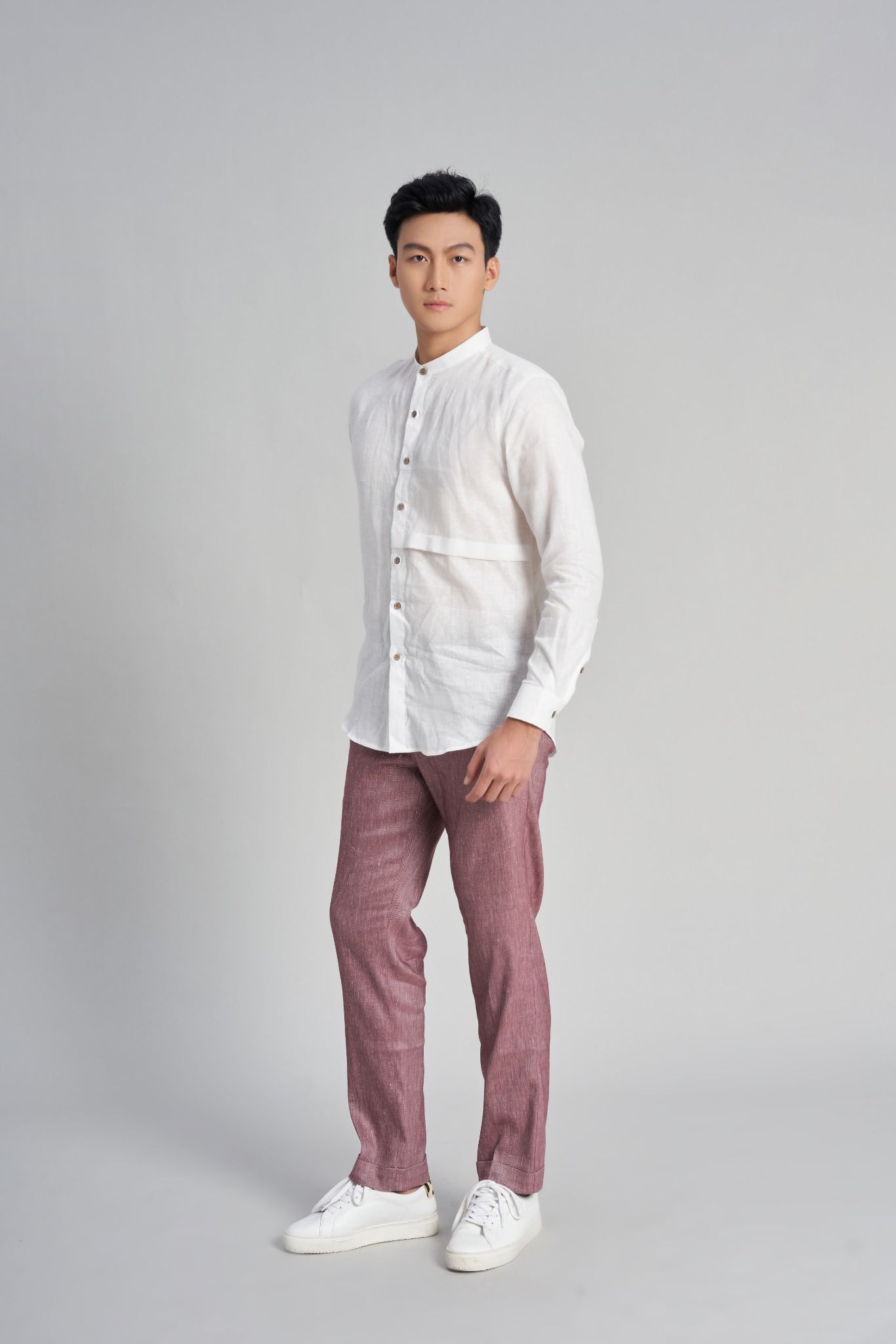 Quần Dài Nam Linen Hồng The New Cool