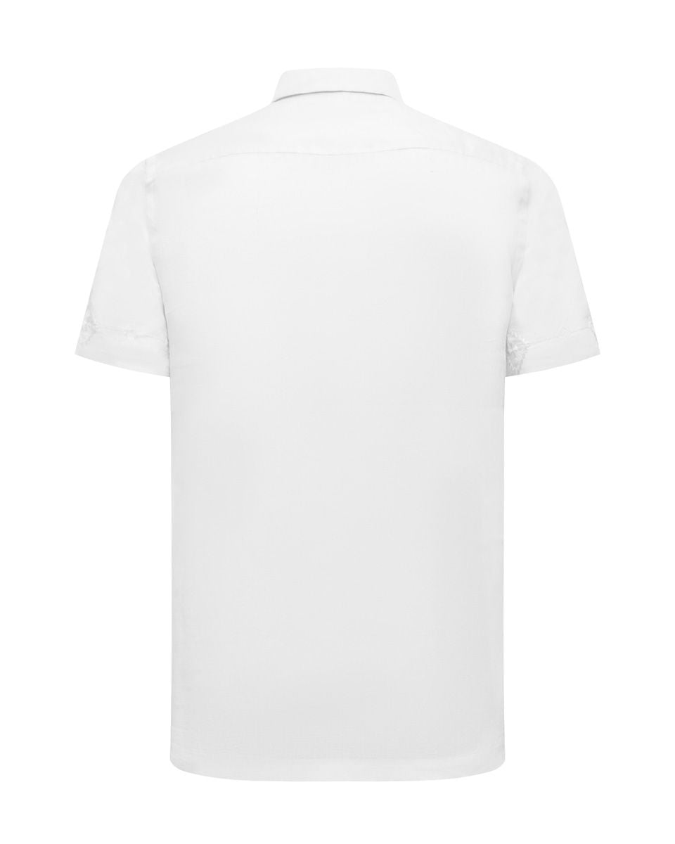 Áo Sơ Mi Nam Linen Trắng