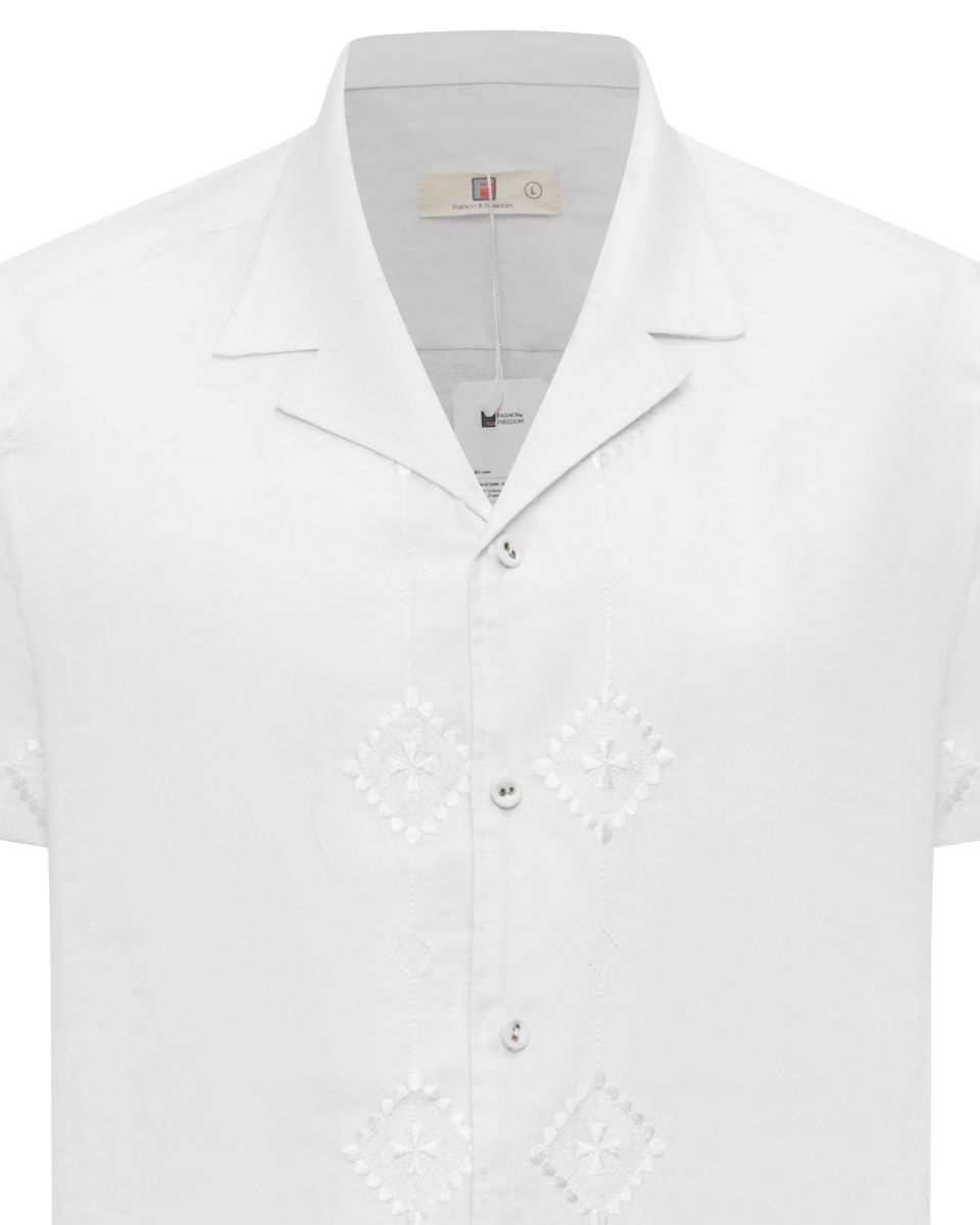 Áo Sơ Mi Nam Linen Trắng