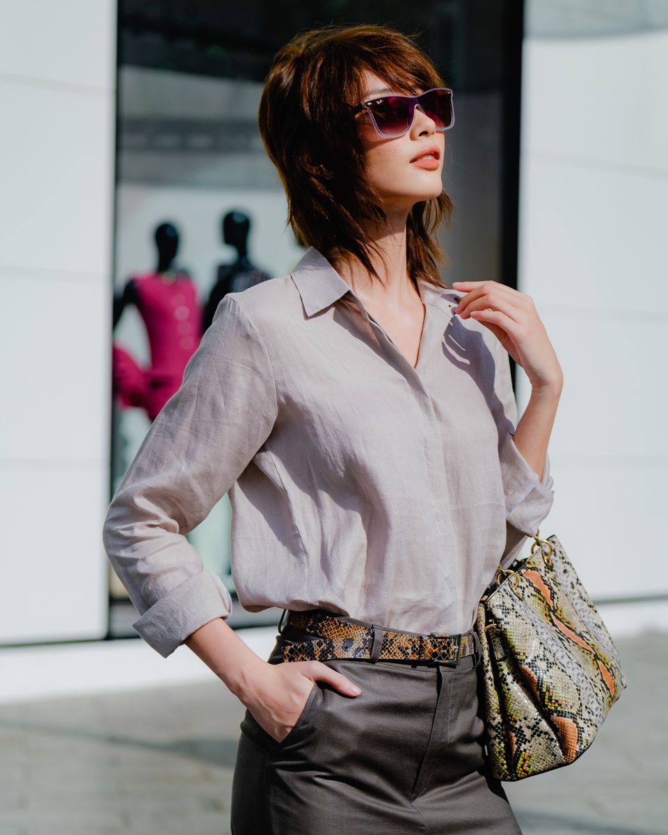 Áo Sơ Mi Linen Ruốc Hương Mùa Hè