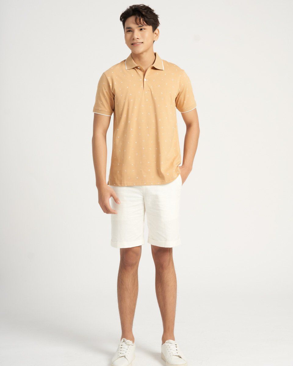 Quần Short Nam Linen Trắng New Breeze