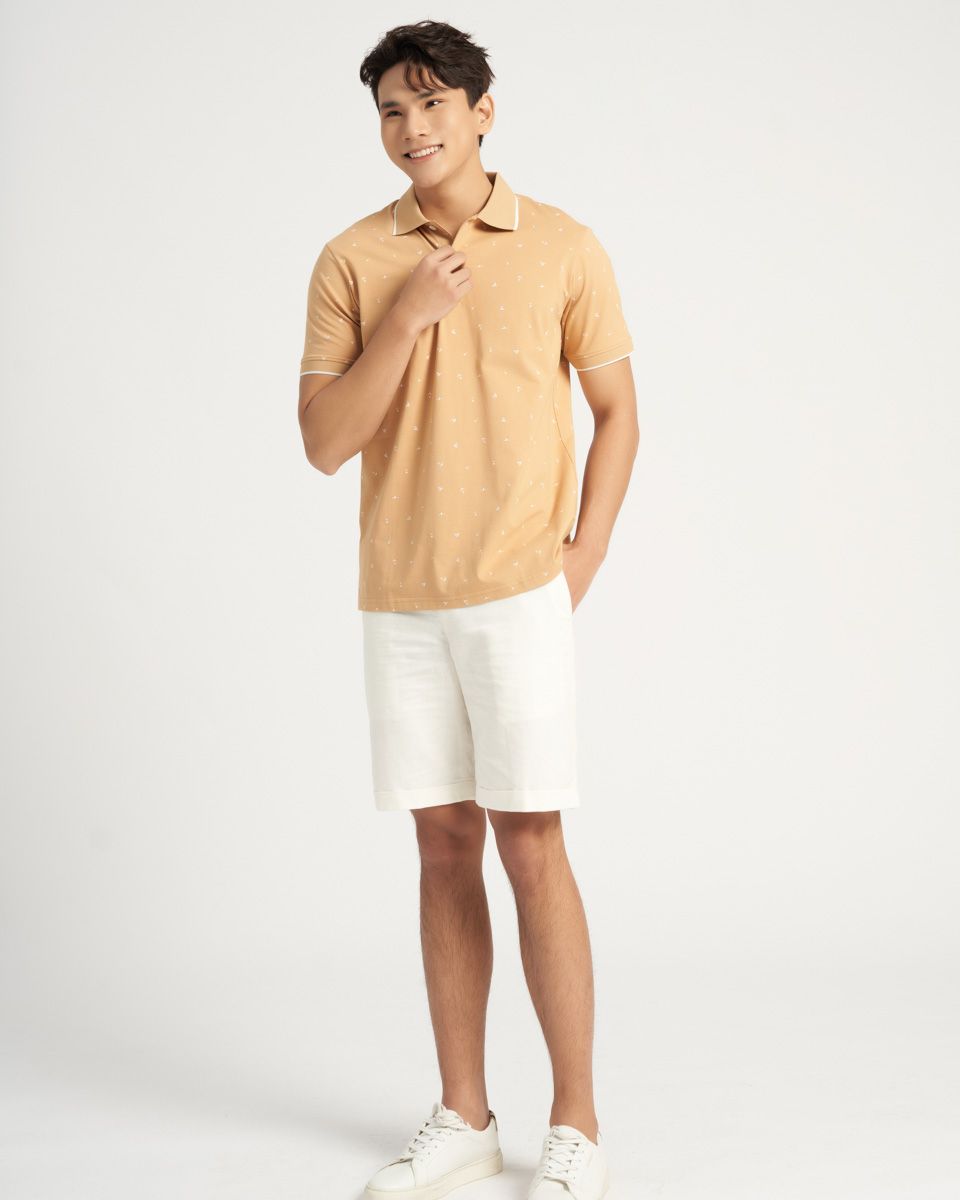 Quần Short Nam Linen Trắng New Breeze