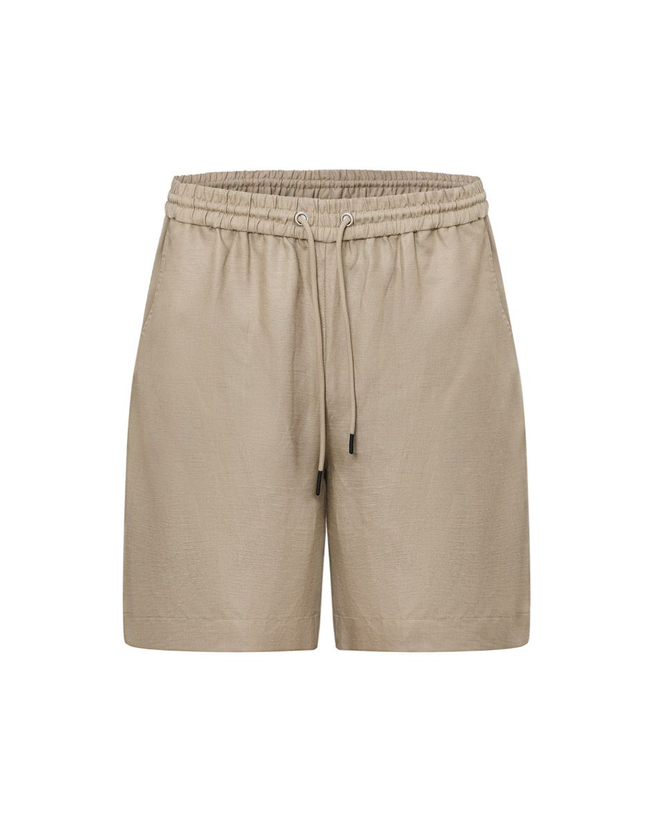 Quần Short Nam Linen Be