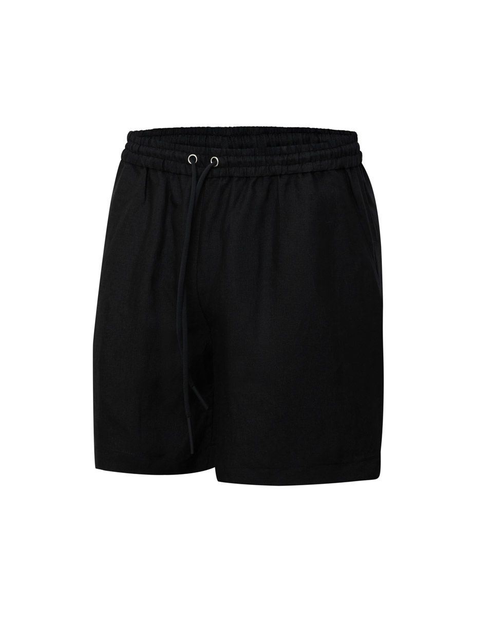 Quần Short Nam Linen Đen