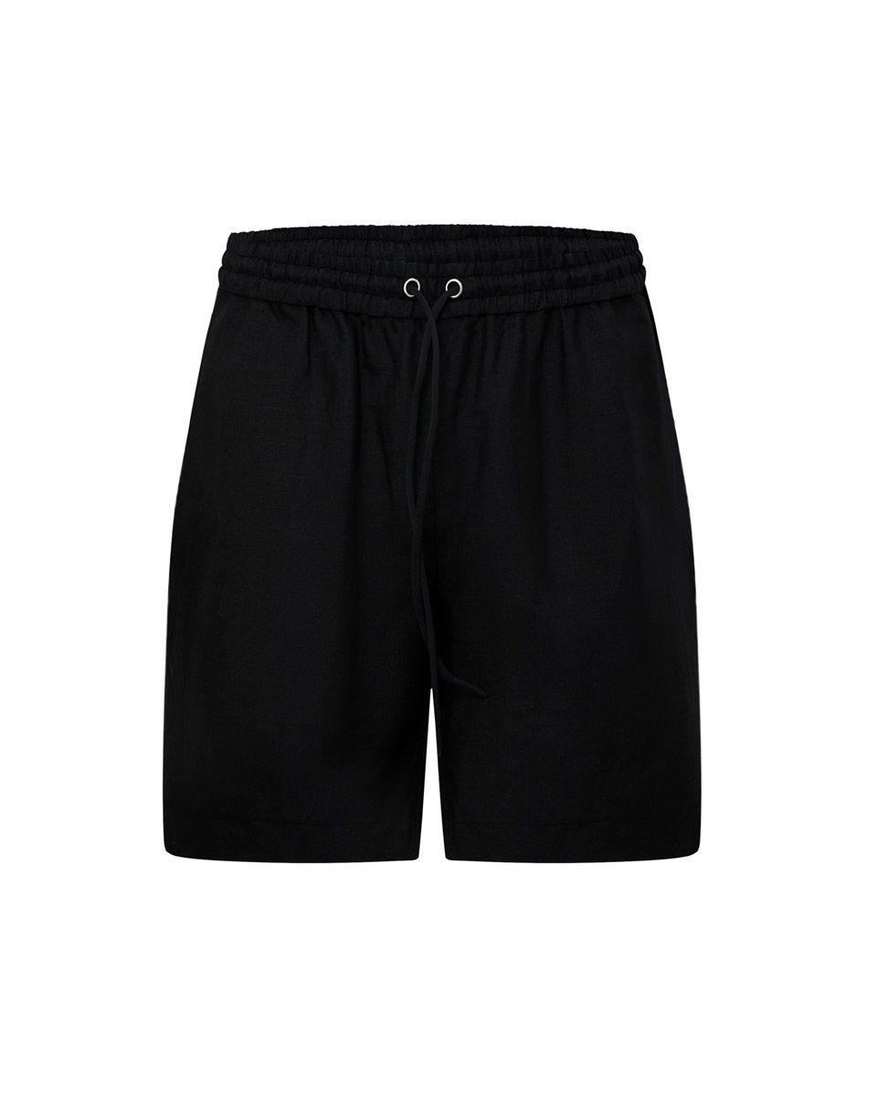 Quần Short Nam Linen Đen