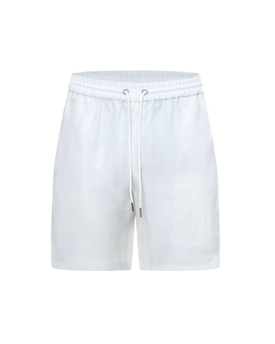 Quần Short Nam Linen Trắng