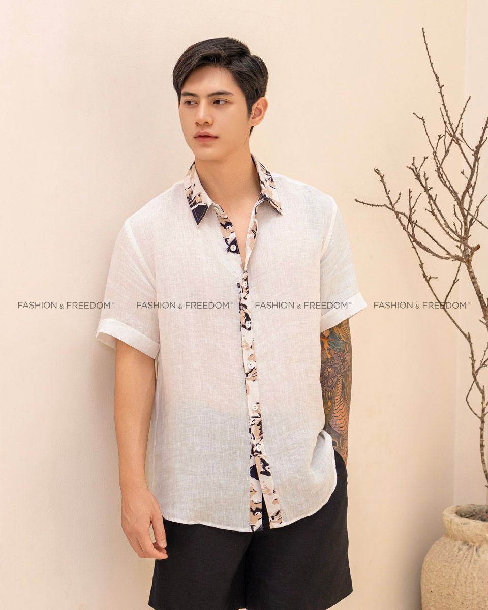 Quần Short Nam Linen Đen