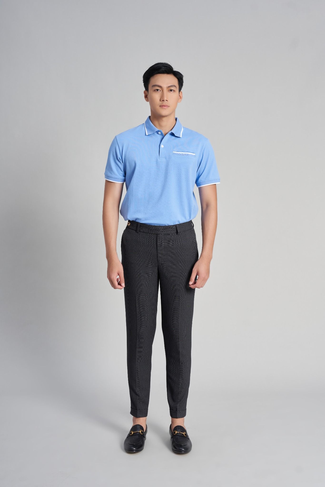 Áo Thun Nam Cotton Xanh Biển Đậm The New Cool