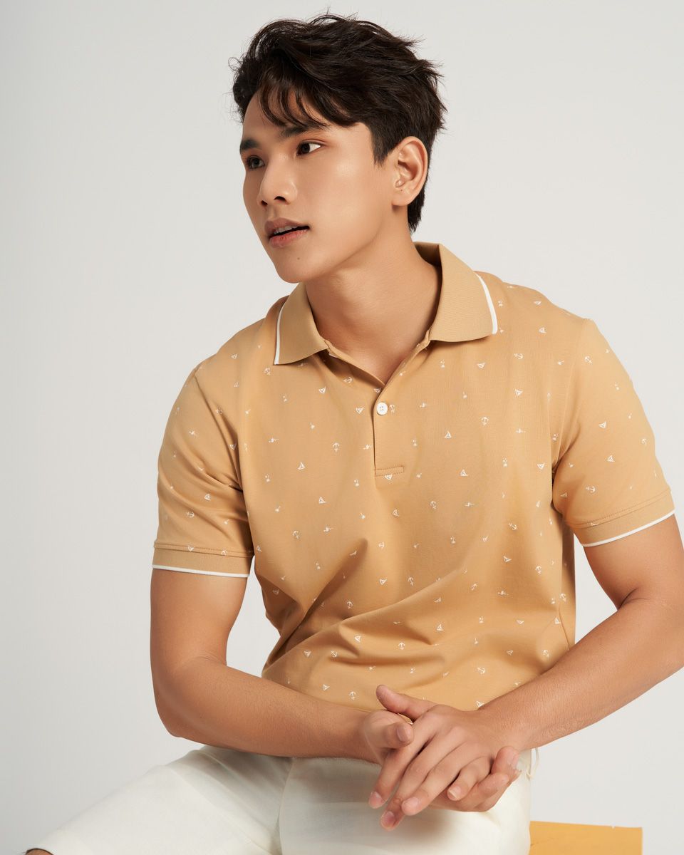 Áo Thun Nam Cotton Da Bò Họa Tiết Casual Menswear