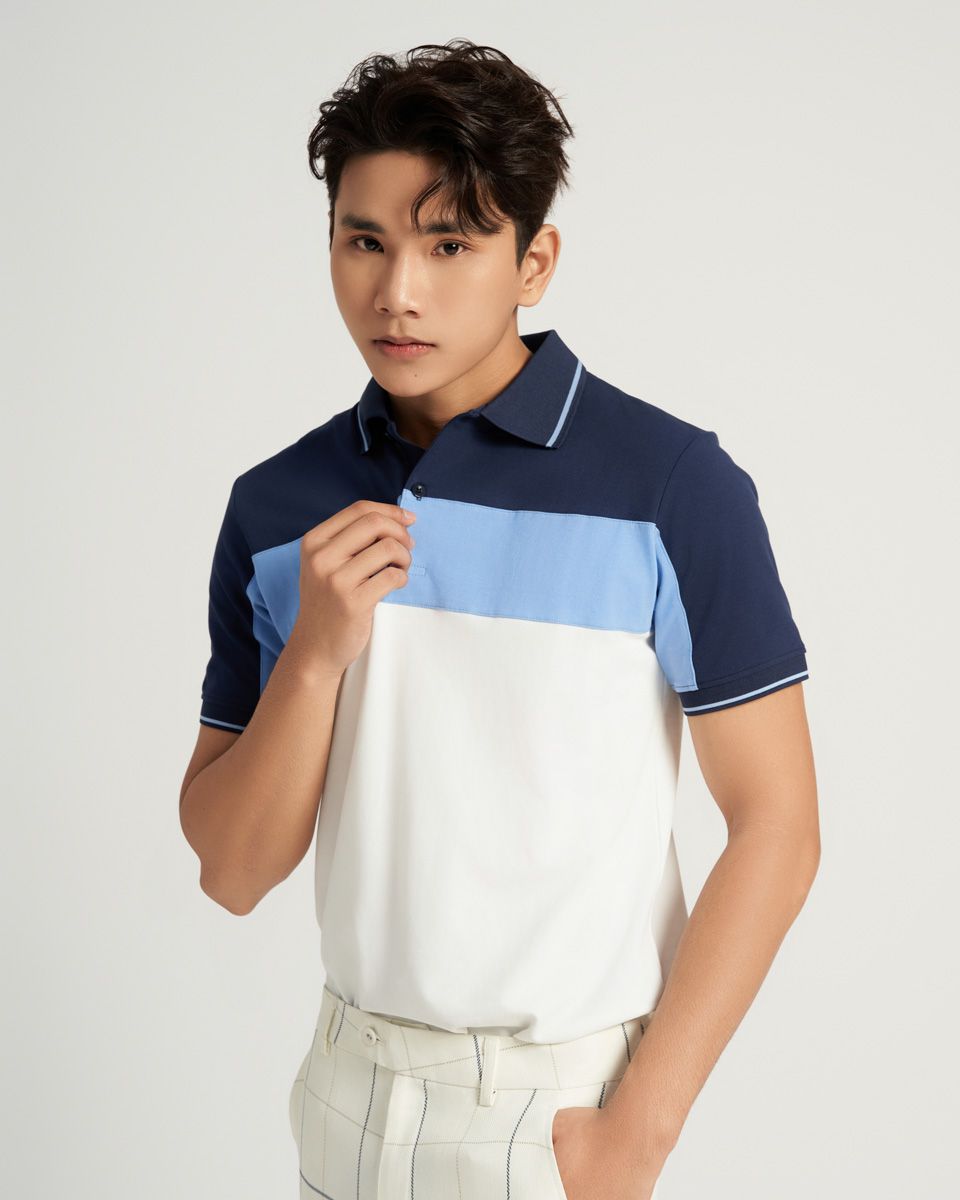 Áo Thun Nam Cotton Xanh Đen Dương Casual Menswear