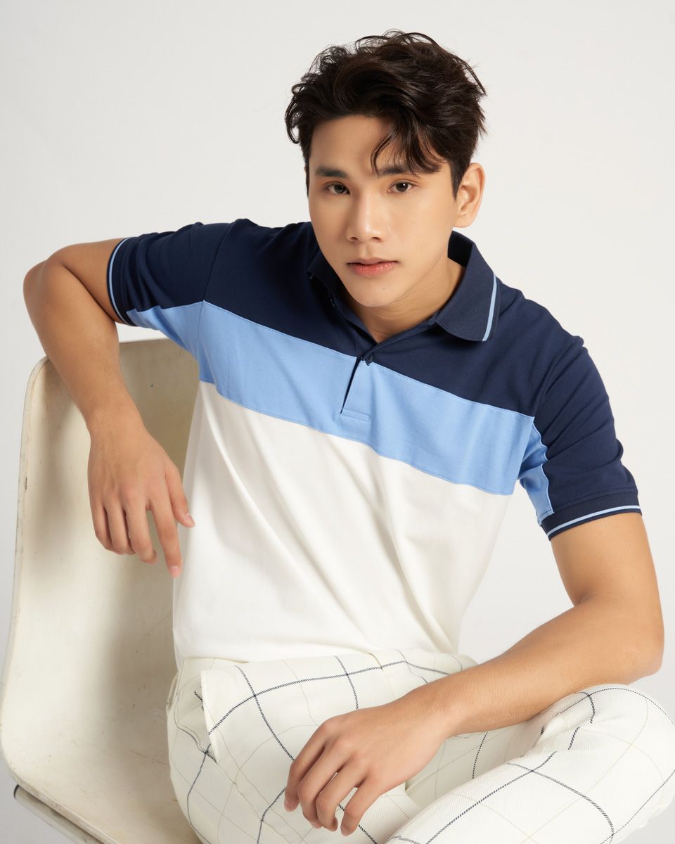 Áo Thun Nam Cotton Xanh Đen Dương Casual Menswear