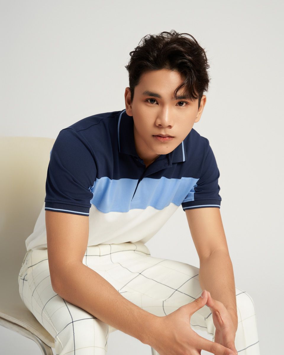 Áo Thun Nam Cotton Xanh Đen Dương Casual Menswear