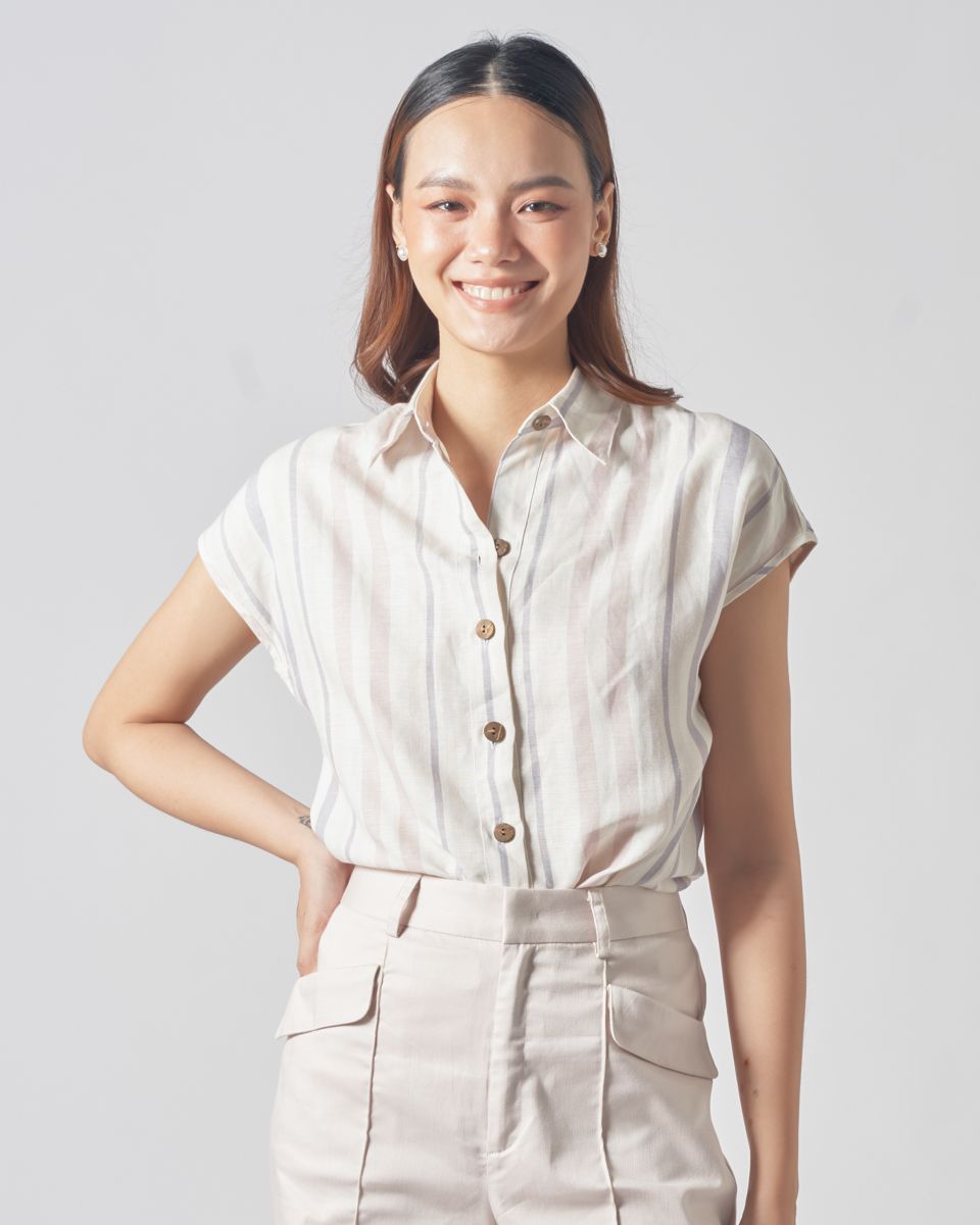 Quần Short Linen Hồng Nhạt