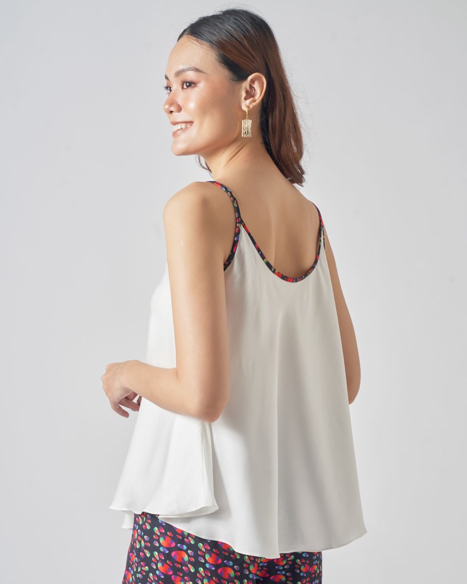Áo Lụa 2 Dây Họa Tiết