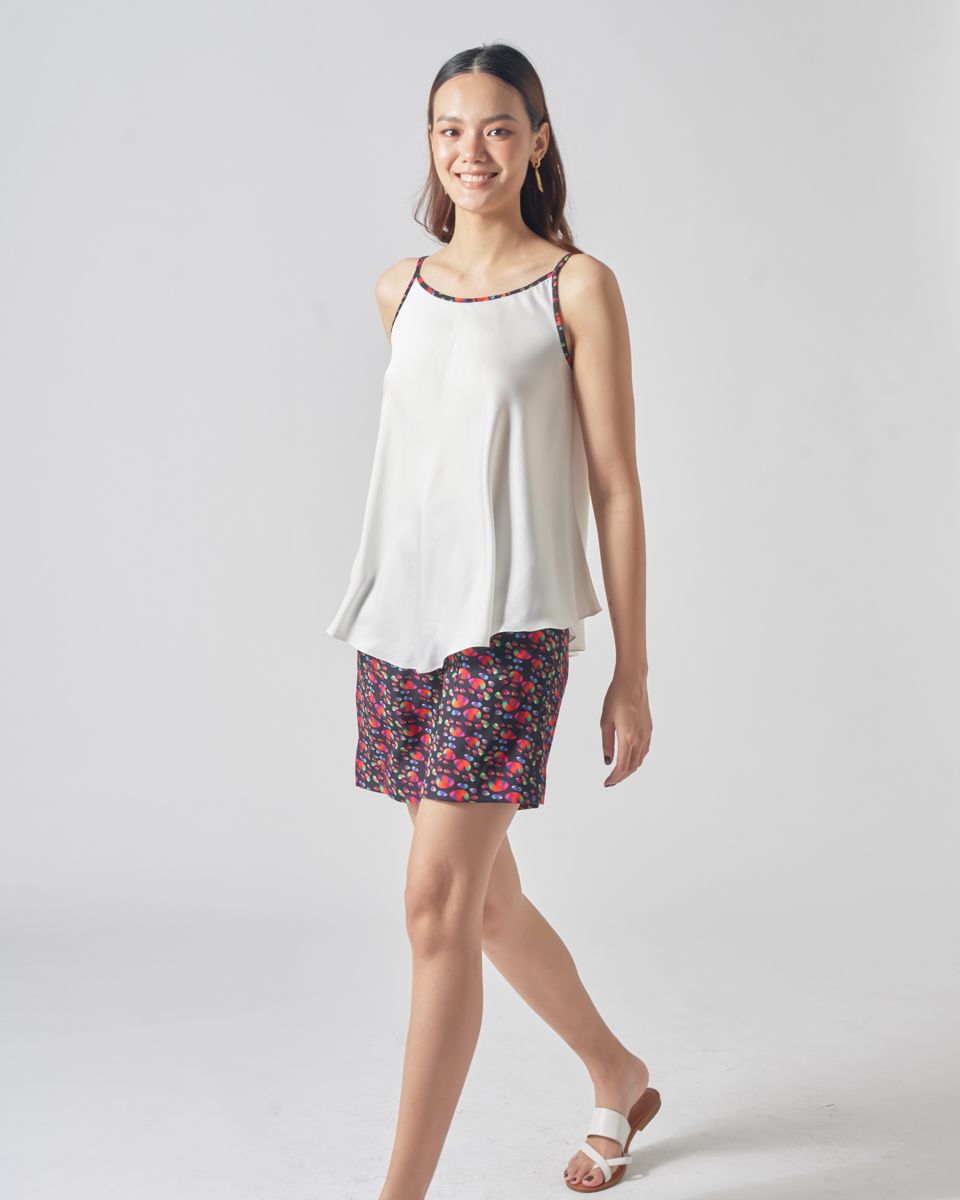 Áo Lụa 2 Dây Họa Tiết