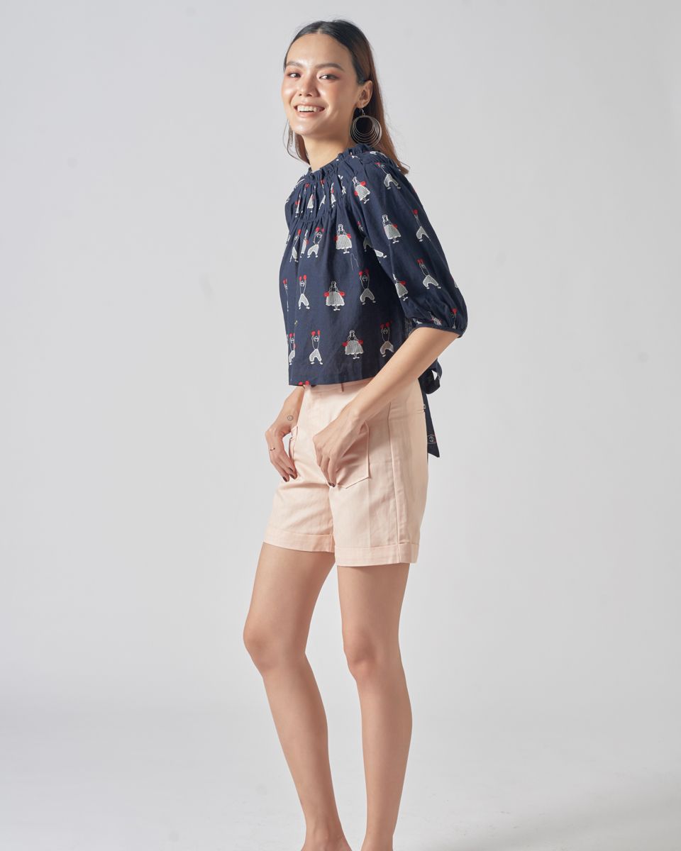 Quần Short Linen Hồng