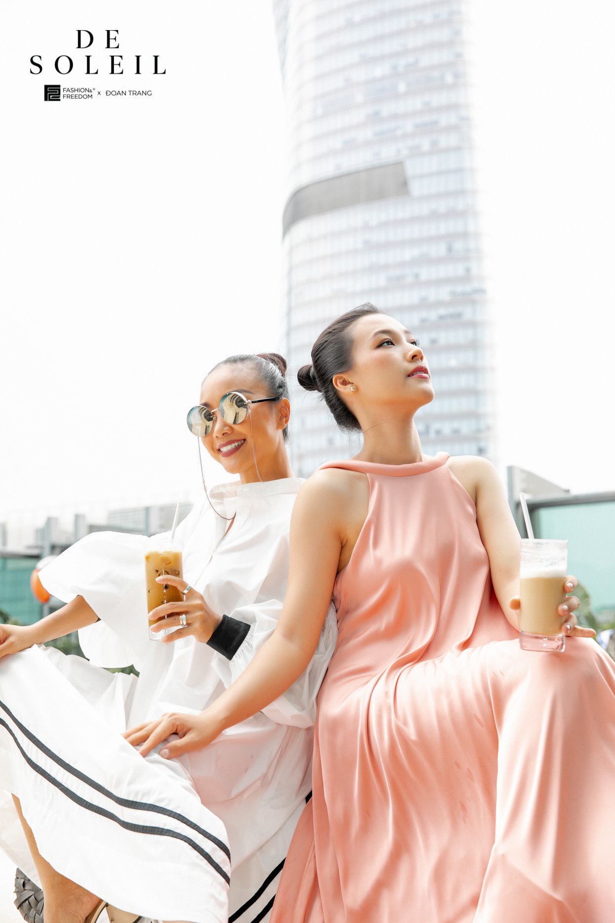 Đầm Lụa Nữ Hồng Cam De Soleil