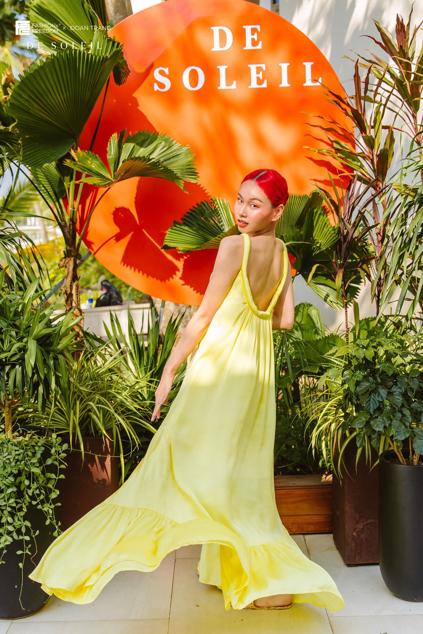 Đầm Lụa Nữ Vàng De Soleil