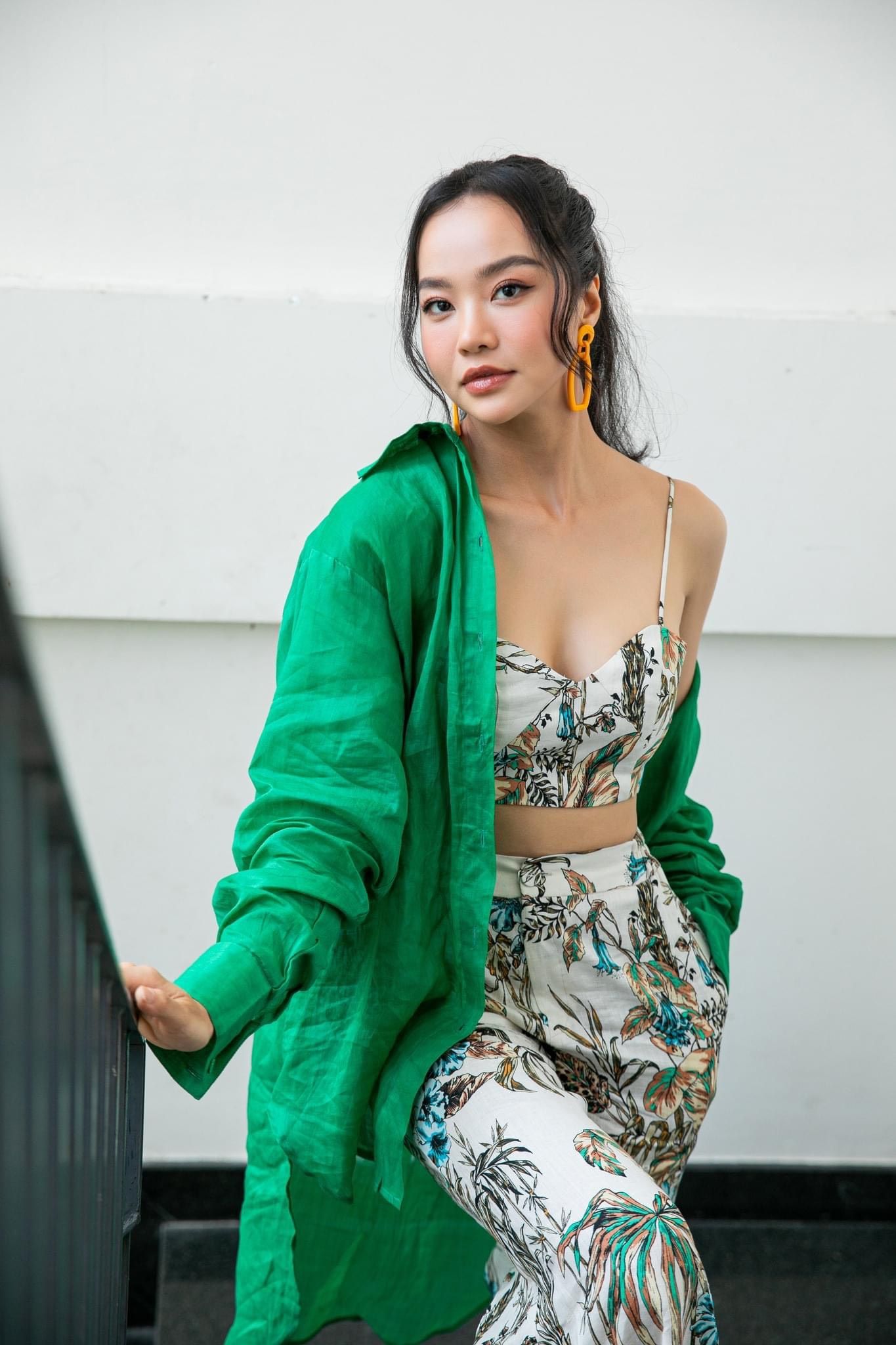Áo Sơ Mi Linen Xanh Lá De Soleil