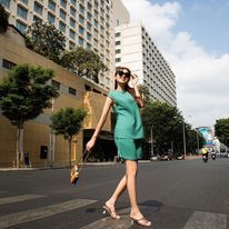 Quần Short Linen Xanh Lá Nhạt Tender Drit