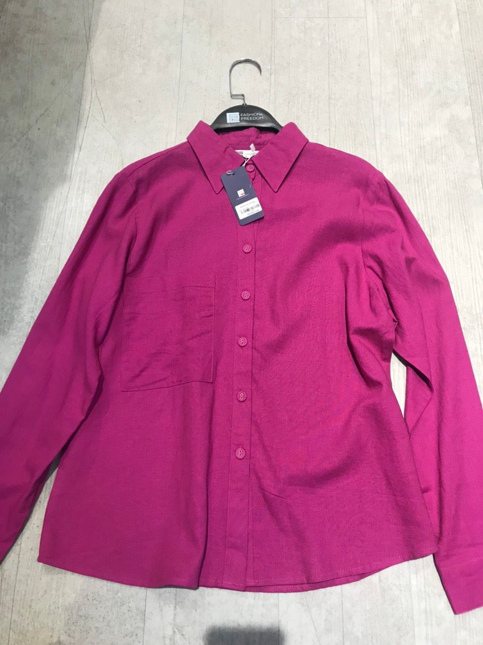 ÁO Sơ Mi Linen Nữ Hồng Sen Tender Drit